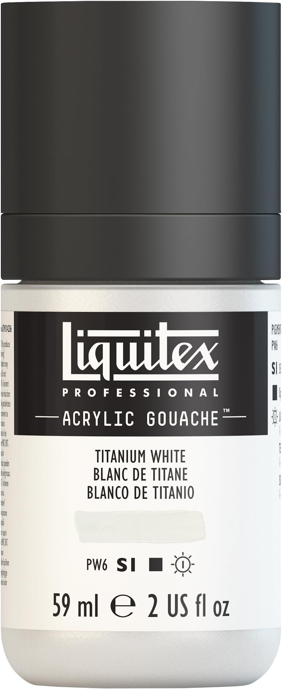 Liquitex Professional Acrylic Gouache, 2-oz (59ml) Bottle, Titanium White