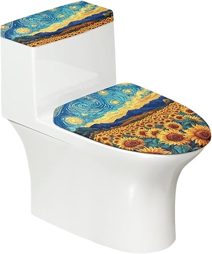 Vista 133 de Fundas antideslizantes para tapa de inodoro y tanque del Día de San Patricio, fundas elásticas para tapa de inodoro, accesorios de decoración de St.