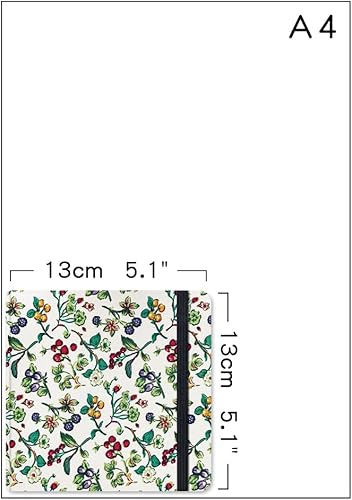 Miniatura 57 de Mifuner Square 5x5 Bleedproof Marker Paper Pad, 110 gsm Alcohol Ink Bristol Paper Sketchbook, Handmade Journal Hardbound 88 Sheets (176 Pages)