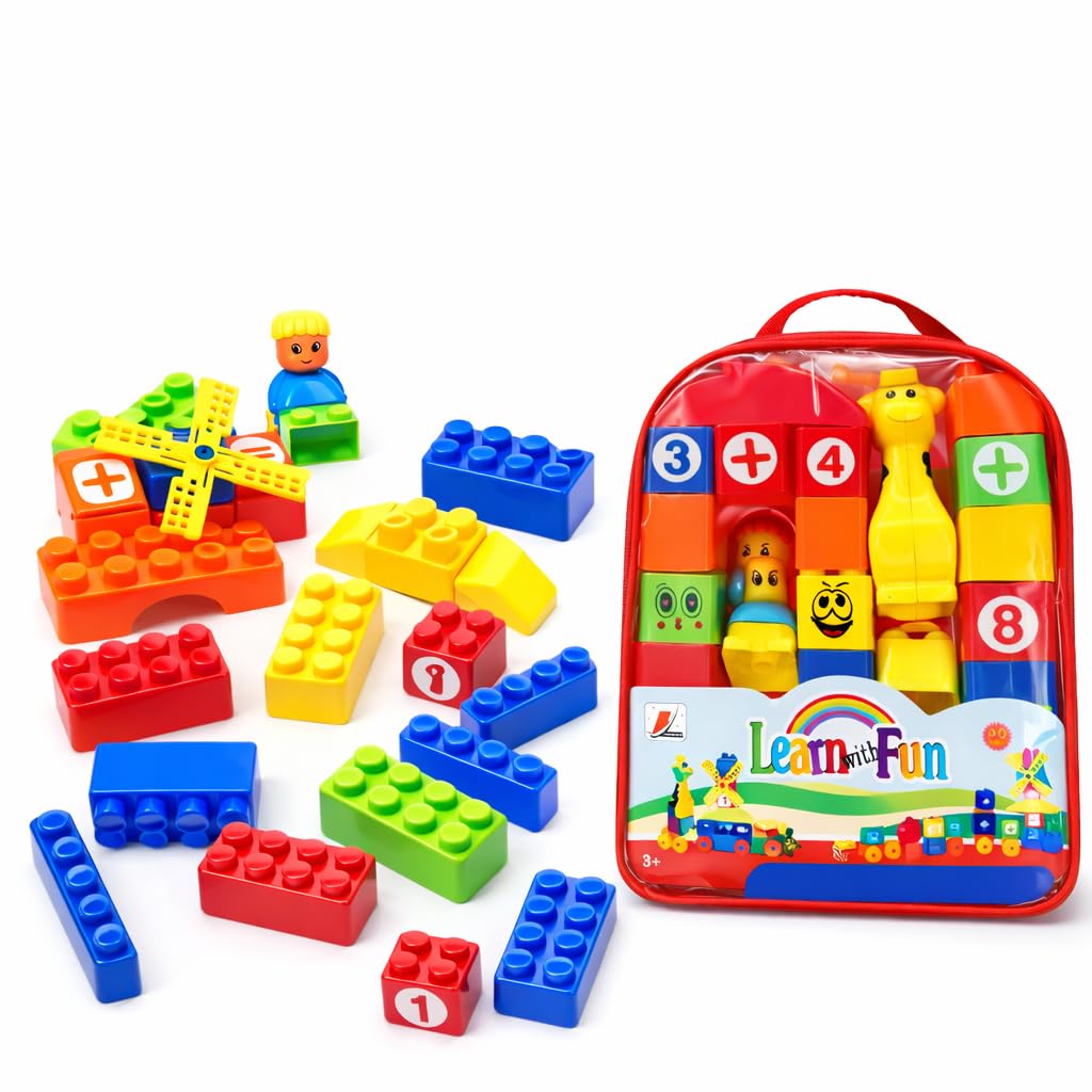 Educational Building Blocks Toy Set (40 Pcs) for Kids | Motor Skills & Brain Development | 3+ Years-image-28