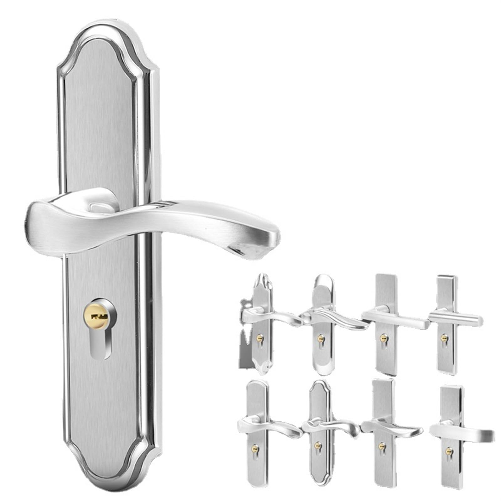 Serrure de porte en acier inoxydable 304 pour porte intérieure de chambre
