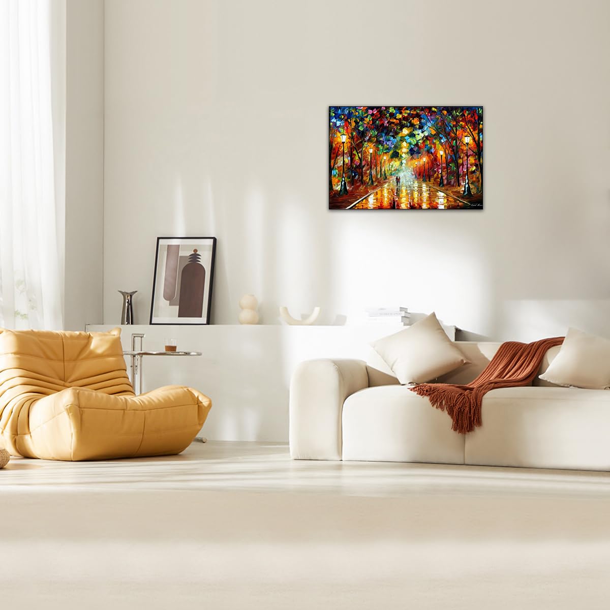 Farewell to Anger Wall Art Print Frameless, Colorful Abstract Impressionist Design, Living Room Bedroom Office Decor Accent, 3045U