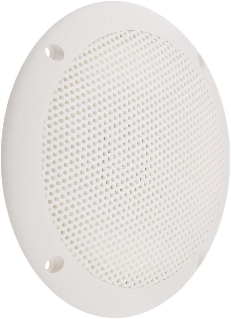 PQN AudioEnterprises ECO60-4W Waterproof Ultra-Slim RV Marine Speaker, White, 6"