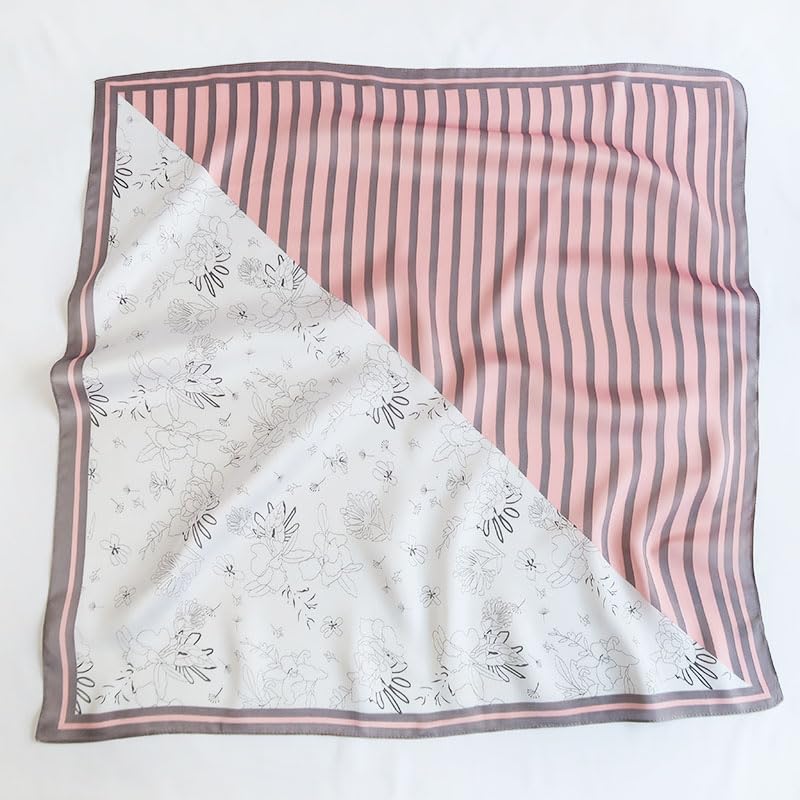 Image of Printed Poly Silken feel Scarf Stole for Women | Stylish, Soft, & Lightweight | Satin Feel Neck Scarf, Hair Scarf, Head Scarf for Women