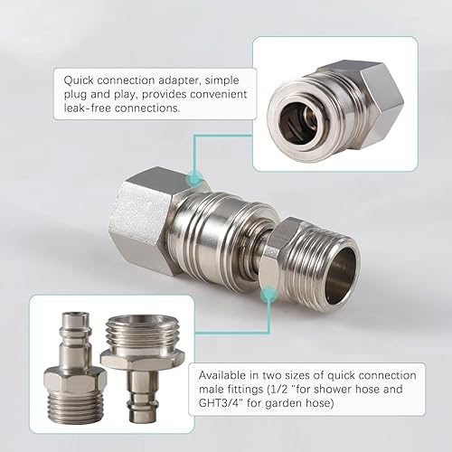 Miniatura 2 de Grifo de conexión rápida para exteriores de caravana, repuesto de grifo de ducha de 4 pulgadas, kit de válvula de ducha exterior de caravana,