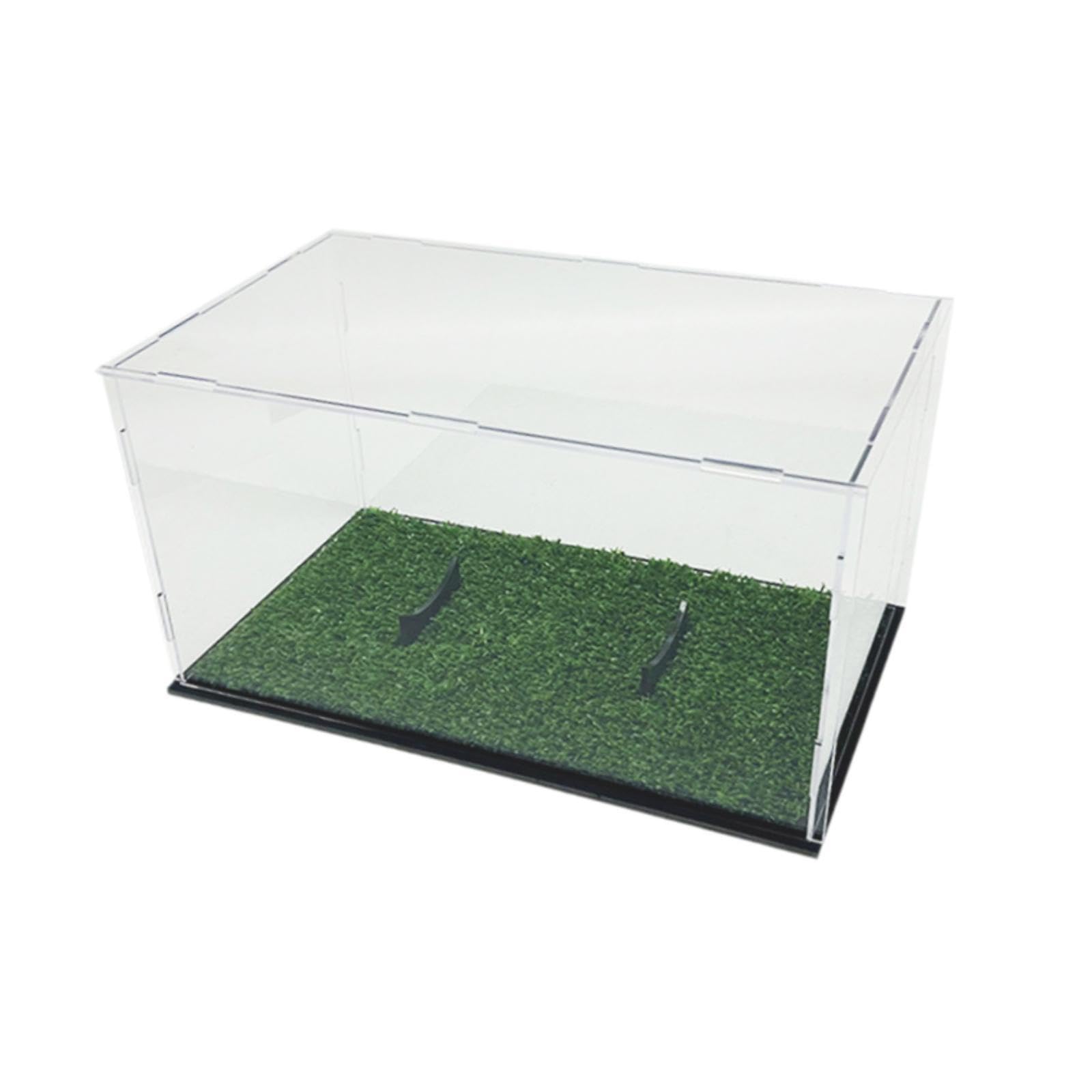 Boîte vitrine football en acrylique pour exposer vos ballons sur une étagère de salon