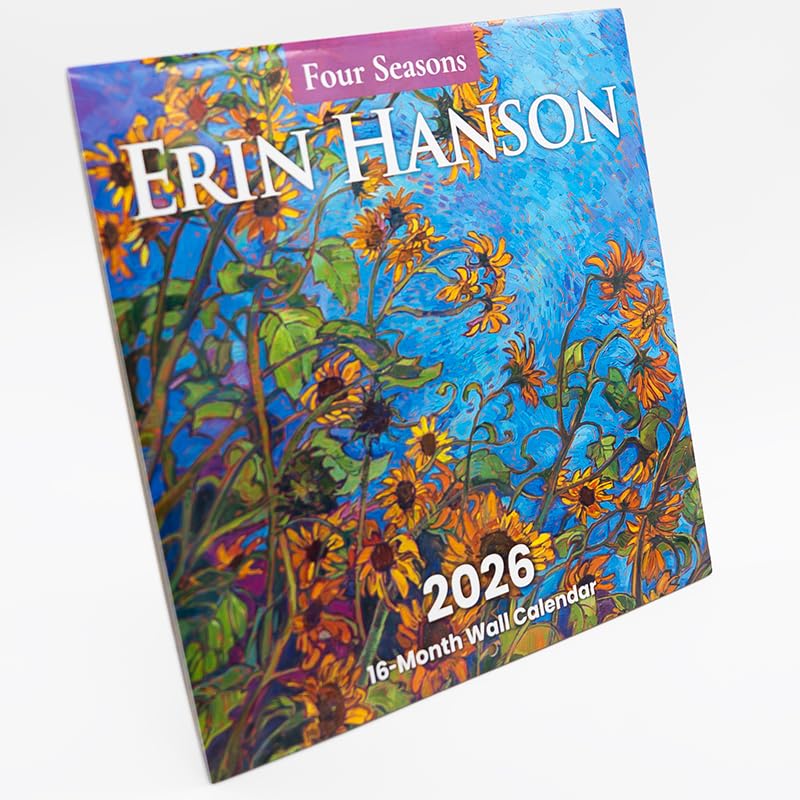 2026 Erin Hanson Calendar Four Seasons Fine Art | Large Wall Calendar with Vibrant Impressionism Four Seasons Paintings | Monthly Calendar for Office