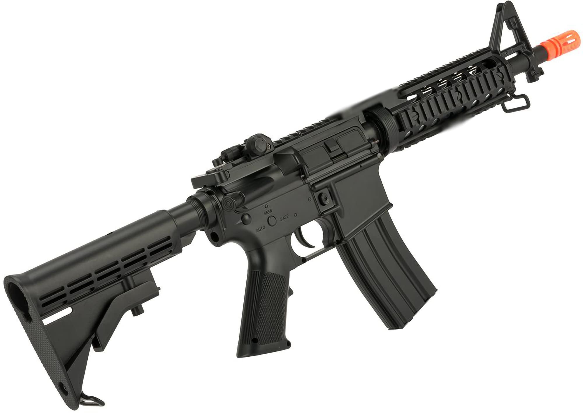 Evike Airsoft - CYMA AEG Mag Compatible Full Size Airsoft M4 Spring Powered Rifle (Model: RAS-II)