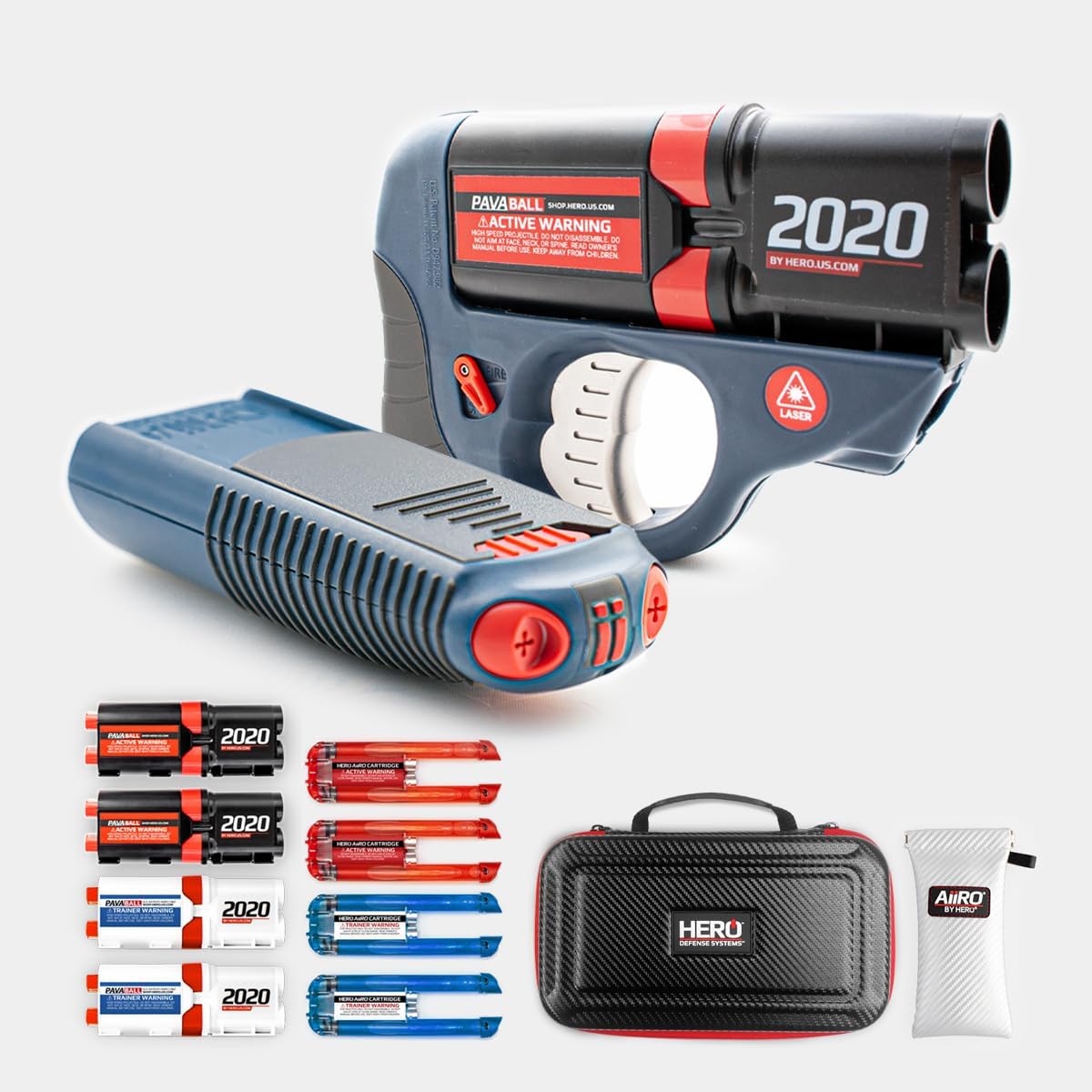 Hero AiiRO + 2020 Non-Lethal Self Defense Duo Bundle