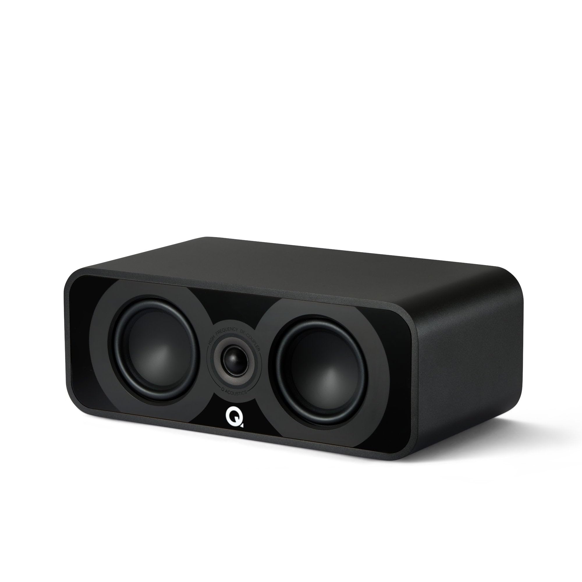 Q ACOUSTICS Altoparlante centrale 5090 nero satinato – 2 x 4,5 Mid/Bass Driver, 1 x 1 Tweeter – Altoparlanti TV per sistema audio surround – Altoparlanti per giradischi in vinile Hi-Fi, altoparlanti