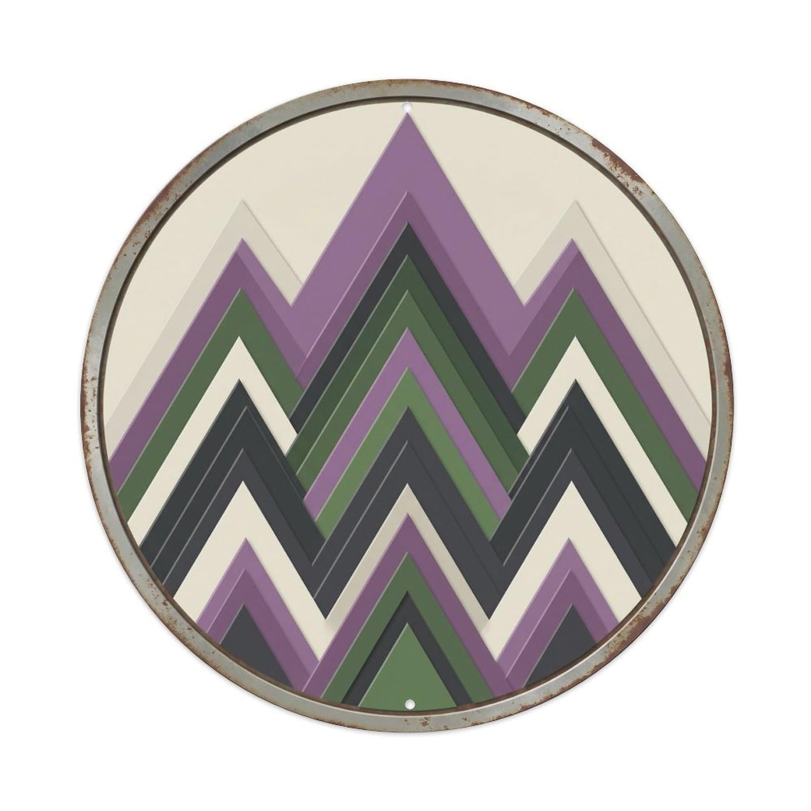 Highlands Macro Mountains Travel Metal Tin Sign