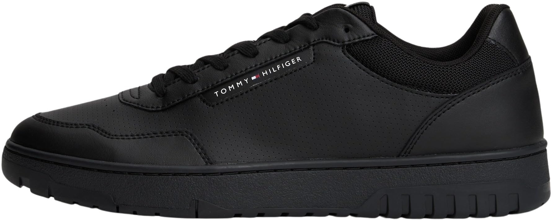 Tommy Hilfiger Men’s Basket Core Low Top Cupsole Trainers, Black (Black), 6.5