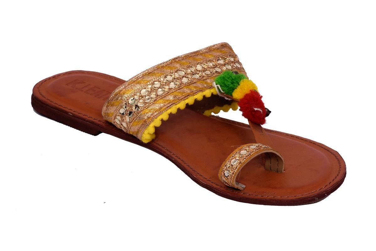 PM Traders Royal Rajasthani Look Slippers for Girls-0018