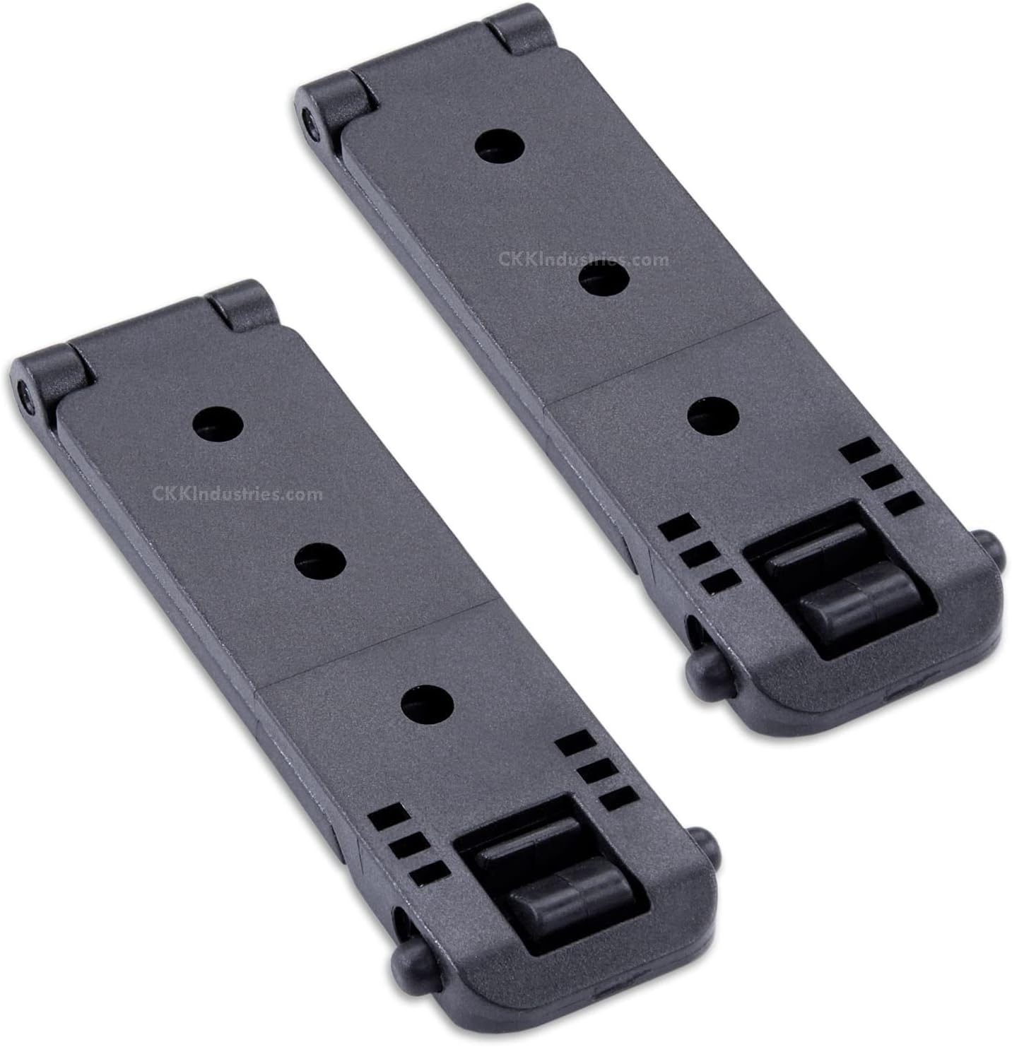 HolsterSmith Molle Compatible Locking Belt Clips w/Mounting Hardware – (1.50, 2.0, 3.0, & 5.0 Inch) – Molle Attachments for Knife Sheath, Gun Holster, Mag Pouch, Molle Vest & Gear