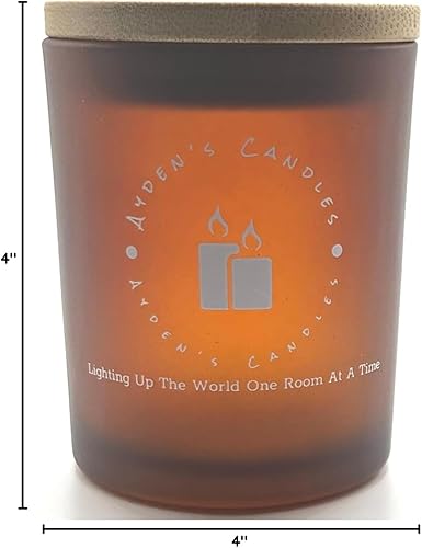 Miniatura 2 de Vela perfumada de una mecha muy vainilla #181 (tarro ámbar de 7 onzas con logotipo, amatista)