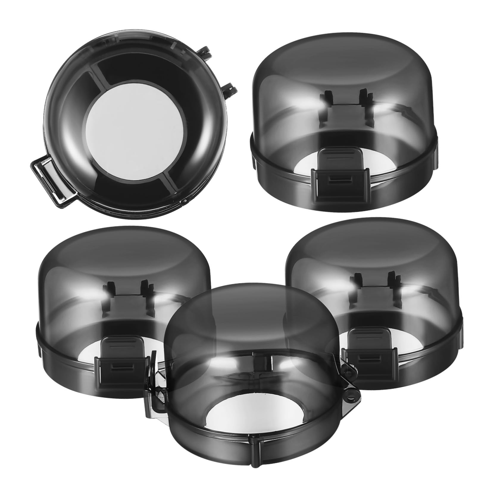 JOINPAYA Stove Knob Childproofing Covers 5 Pack Gas Stove Locks Safety Oven Knob Covers Sturdy Plastic Easy Installation Black
