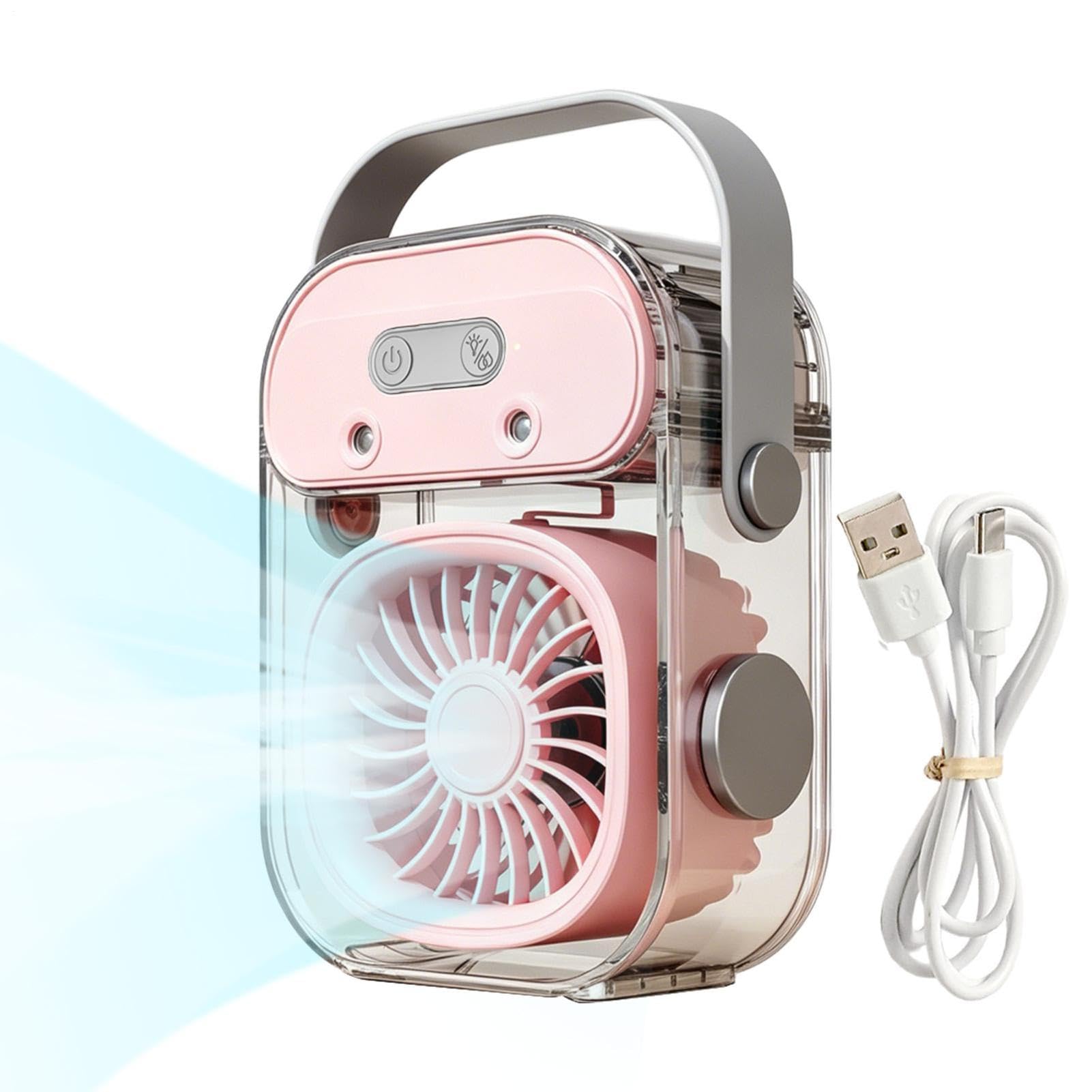 Ventilateur nébuliseur pour chambre et camping rafraîchissant les nuits d'été