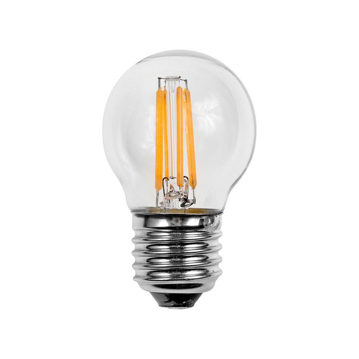 Status Warm White 4.5W = 40W = 470 Lumens Filament Led - Round - Es - Clear - 1 Pk Box - In White Cdu