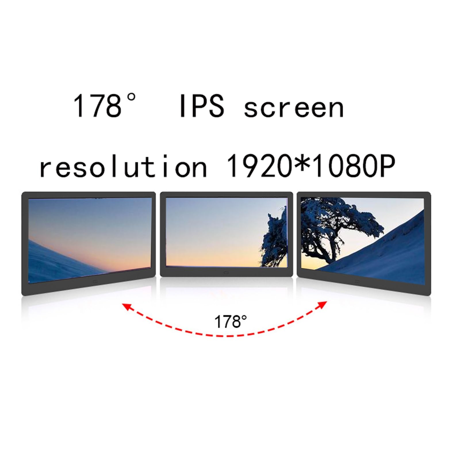 Cadre Photo Numérique 22 Pouces, 24 Pouces, 27 Pouces, 32 Pouces, Écran IPS, Écran HD 1080P, Machine Publicitaire Murale, Facile À Installer(White,27 inch)
