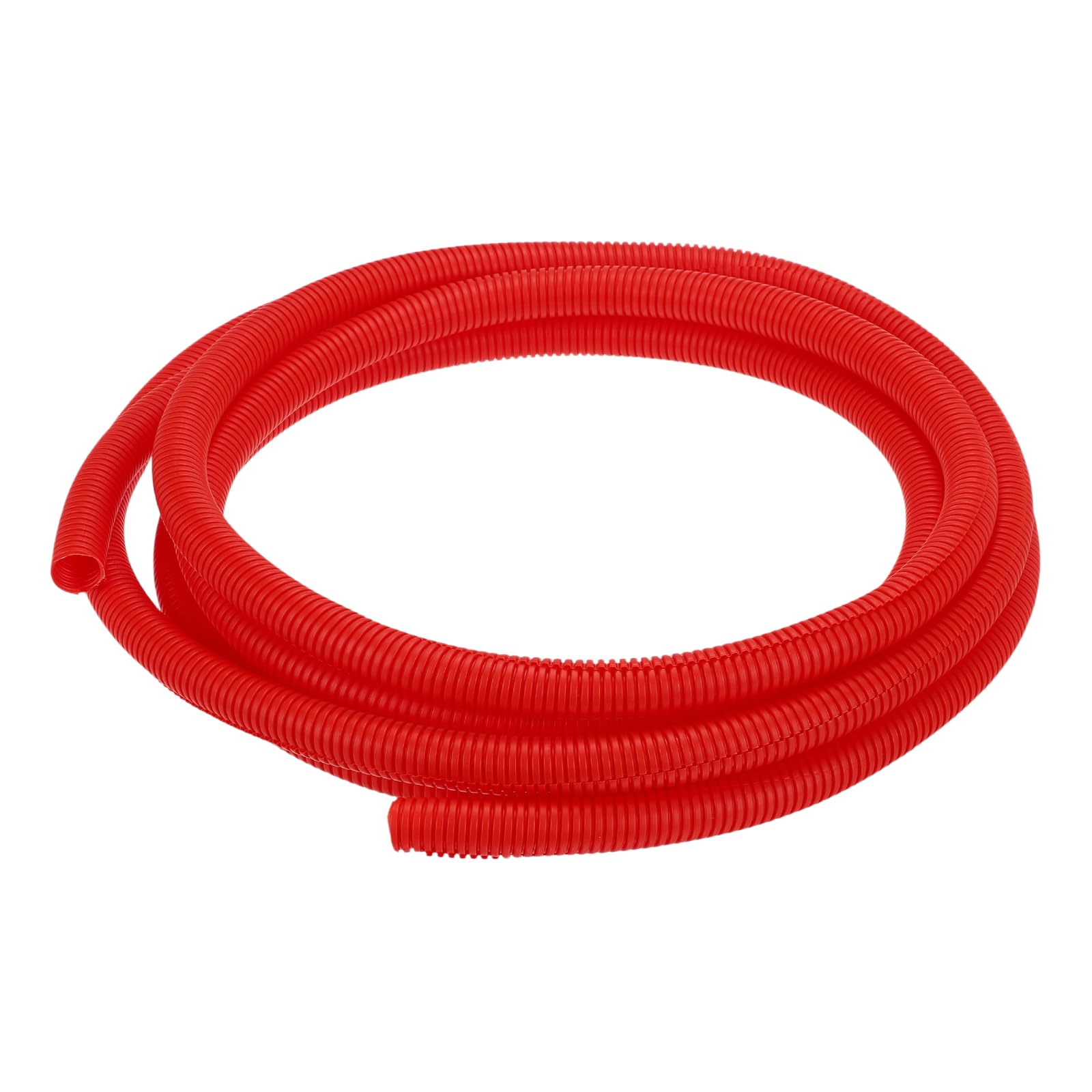 sourcing map Split Wire Loom Tubing 3/4"(20mm) ID 20FT(6m) Wire Loom Tubing Heat & Cold Resistant -40F to 257F Plastic Flexible Conduit Cord Protector for Electrical Wires Cable, Red