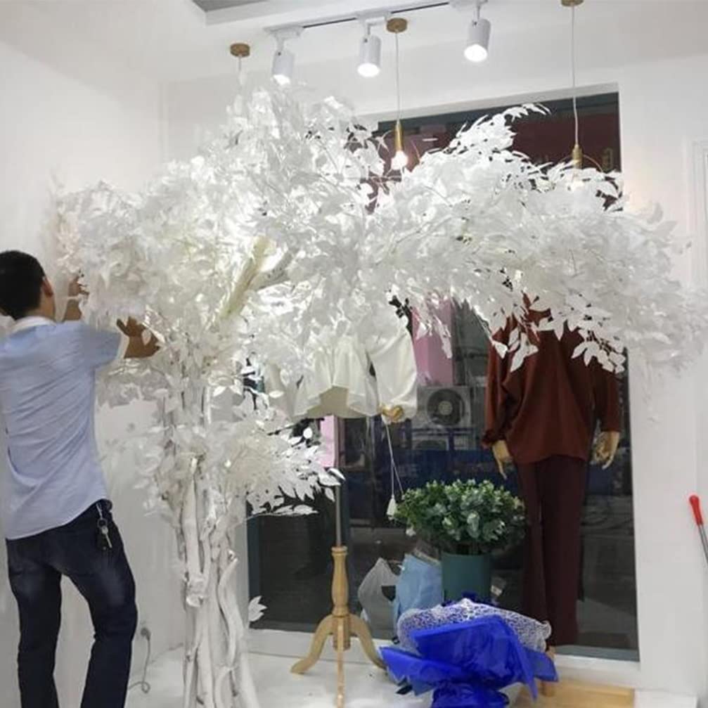 White Banyan - Árbol de cerezo artificial - Impresionante decoración de boda con flores de seda - Decoración interior y exterior para un entorno impresionante