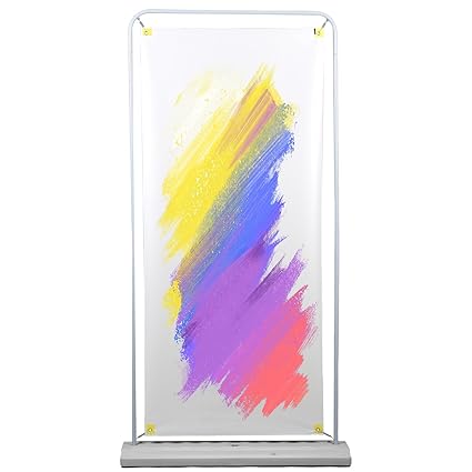 Water Filled Roll up Banner Stand Door Shape Poster Stand for Trade Shows advertising White