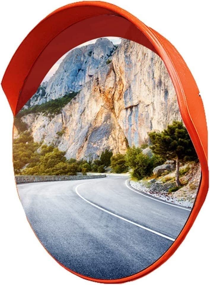 Evite accidentes en esquinas ciegas con este espejo de tráfico para carril ajustable