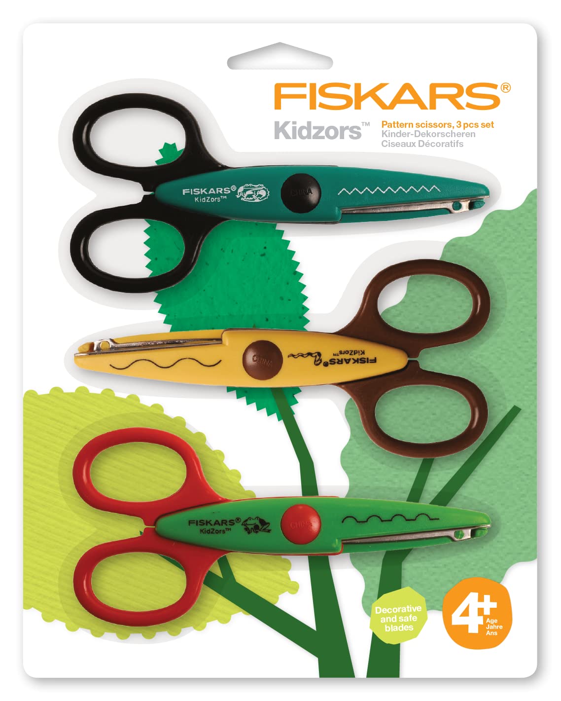 Fiskars Zestaw nożyczek dla dzieci 3 szt. 13 cm stal nierdzewna/tworzywo sztuczne