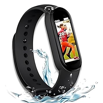Drumstone ( M9 Fitband Activity Tracker: Stylish Bluetooth Wristband with Heart Rate Sensor, Waterproof Build, and OLED Display for Health and Fitness