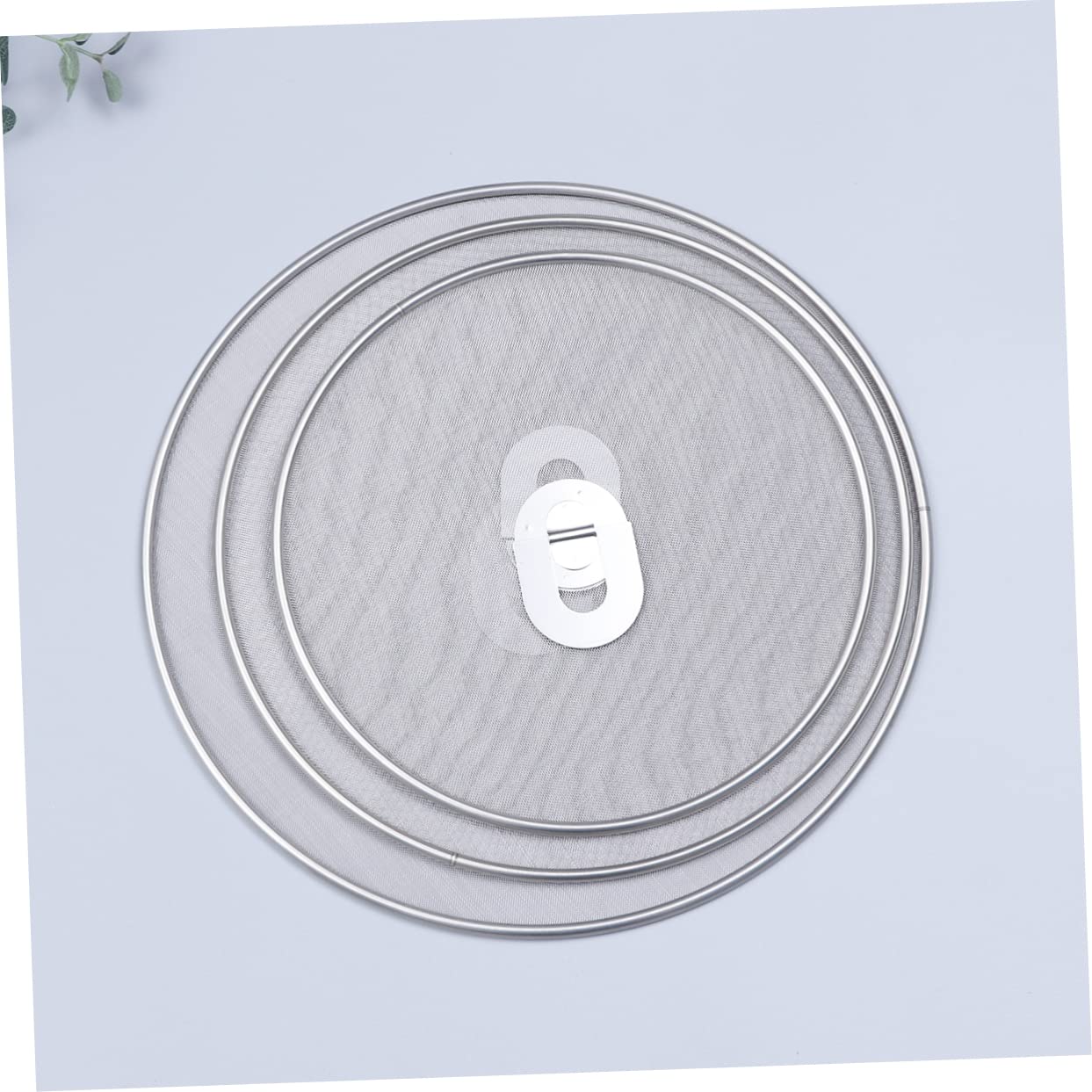 Alipis Stainless Steel Grease Splatter Screen Smoke Explosion Pot Lid with Mesh Design for Cooking Safety and Cleanliness