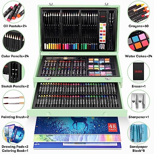 iBayam 150-Piece Deluxe Wooden Art Supply Set #TOP28