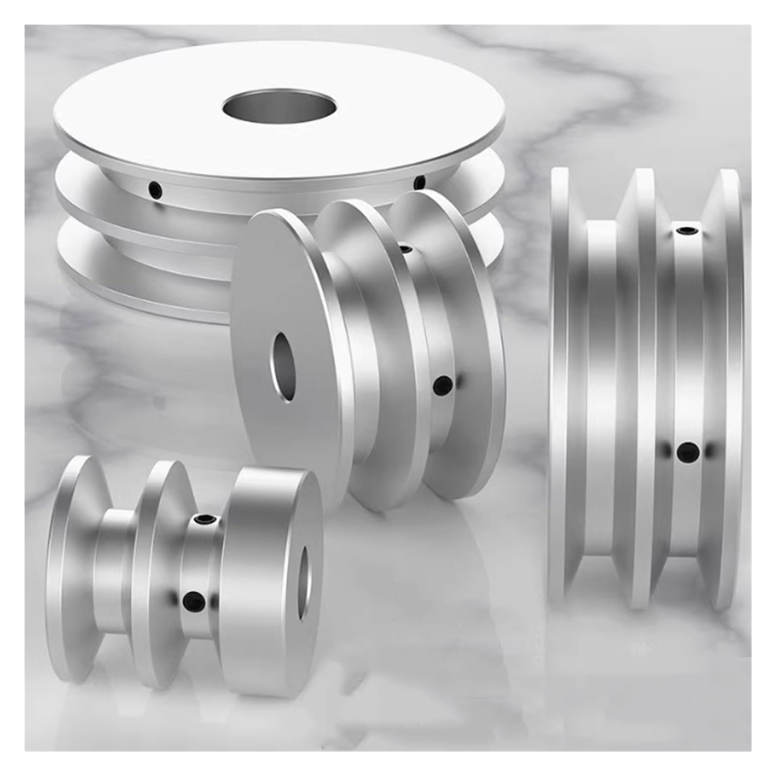 1 pz Lega di Puleggia a V A-Tipo Doppio Slot Motore del Ruota motrice Industriale V-Slot Diametro 40/60/80/100mm