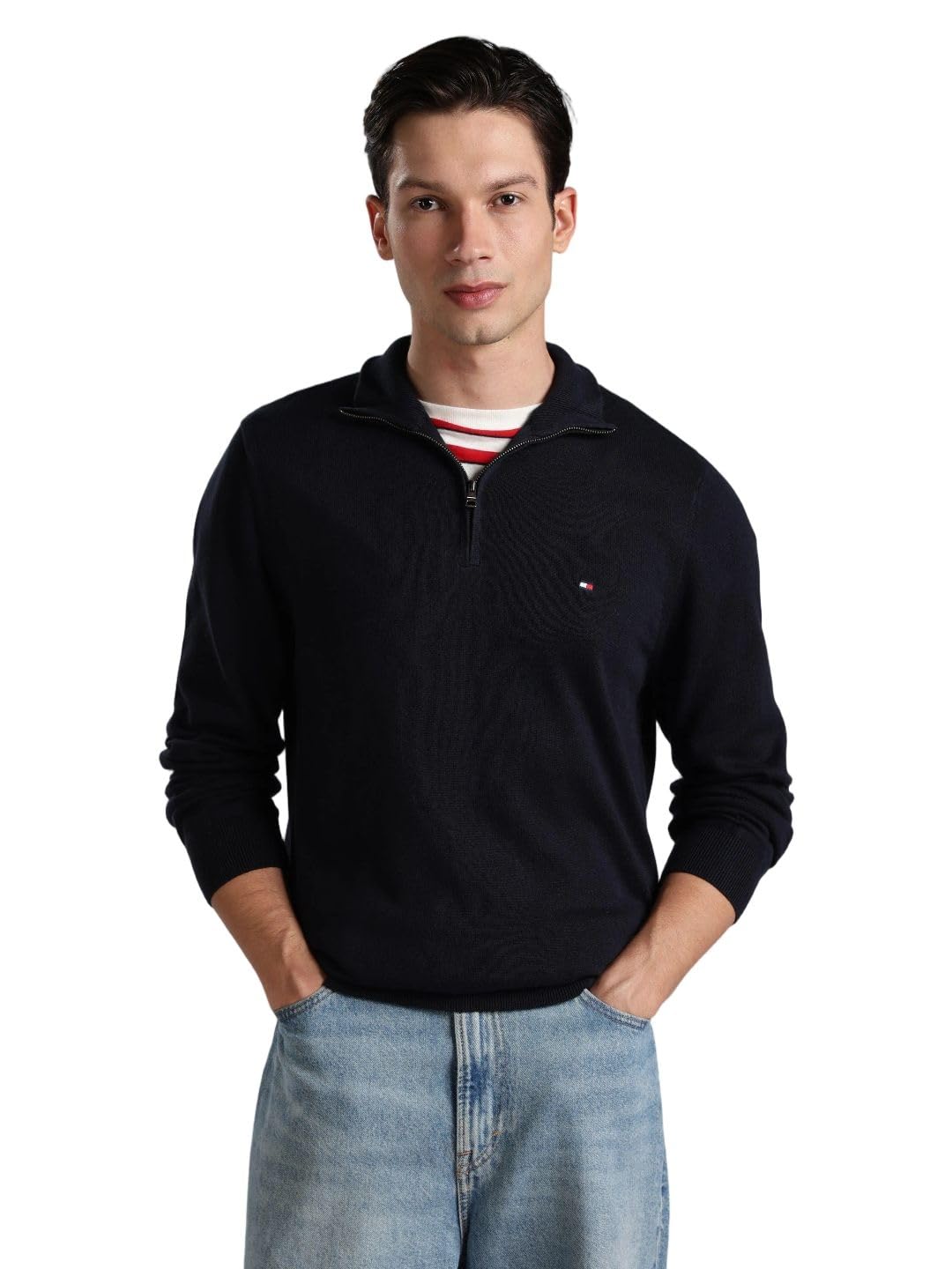 tommy hilfiger Solid Regular fit Cotton Sweatshirt-picture-23