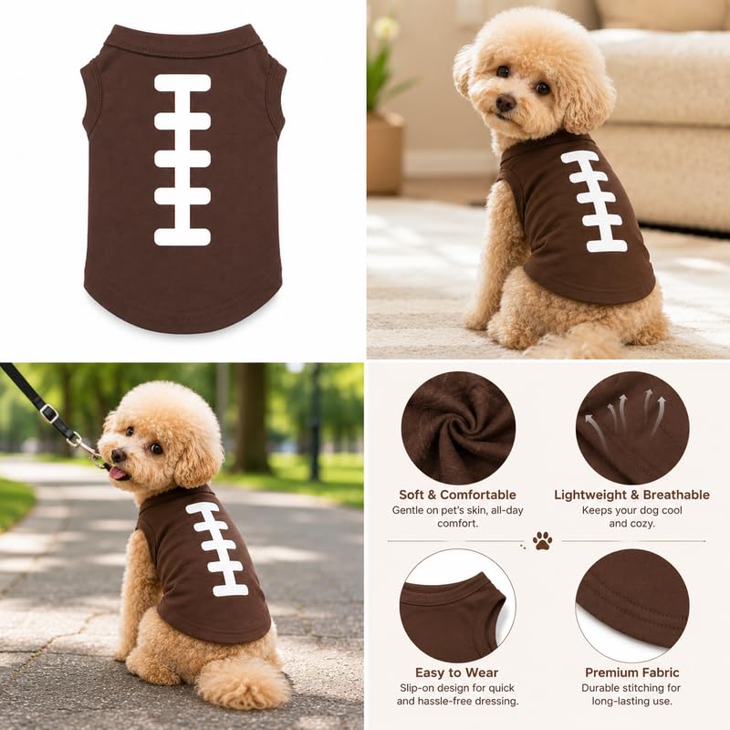 Petitebella Rugby Print Puppy Dog Shirt