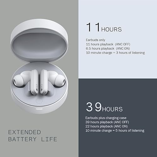 Miniatura 4 de CMF BY NOTHING Buds Pro - Auriculares inalámbricos, cancelación activa de ruido a 45 dB, 39 horas de reproducción IP54 impermeables con graves
