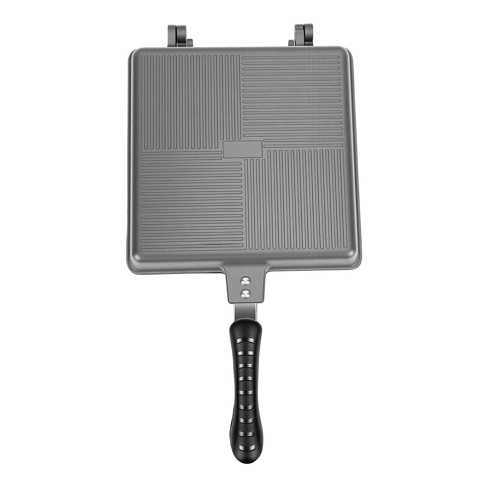 Wytrzymała Patelnia Grillowa do Kanapek, 23,9x43,9 Cm Płyta (GRAY)
