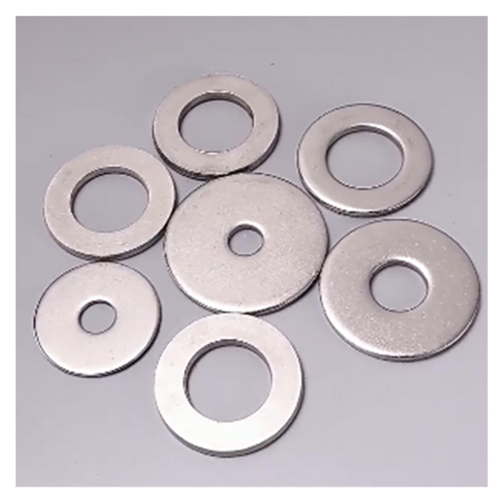 Edelstahl Beilagscheiben 1~100 Stück 316 Edelstahl-Unterlegscheiben, verdickte und übergroße runde Unterlegscheiben, Metalldichtungen, M3, M4, M5, M6, M8, M10, M12–M24(M22x50x8.0-1Pcs)