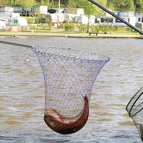 SANLIKE 玉網 大型たも網 アルミオーバル 折りたたみ玉枠 ナイロンネット ランディングネット タモ網 Mサイズ 6枚目