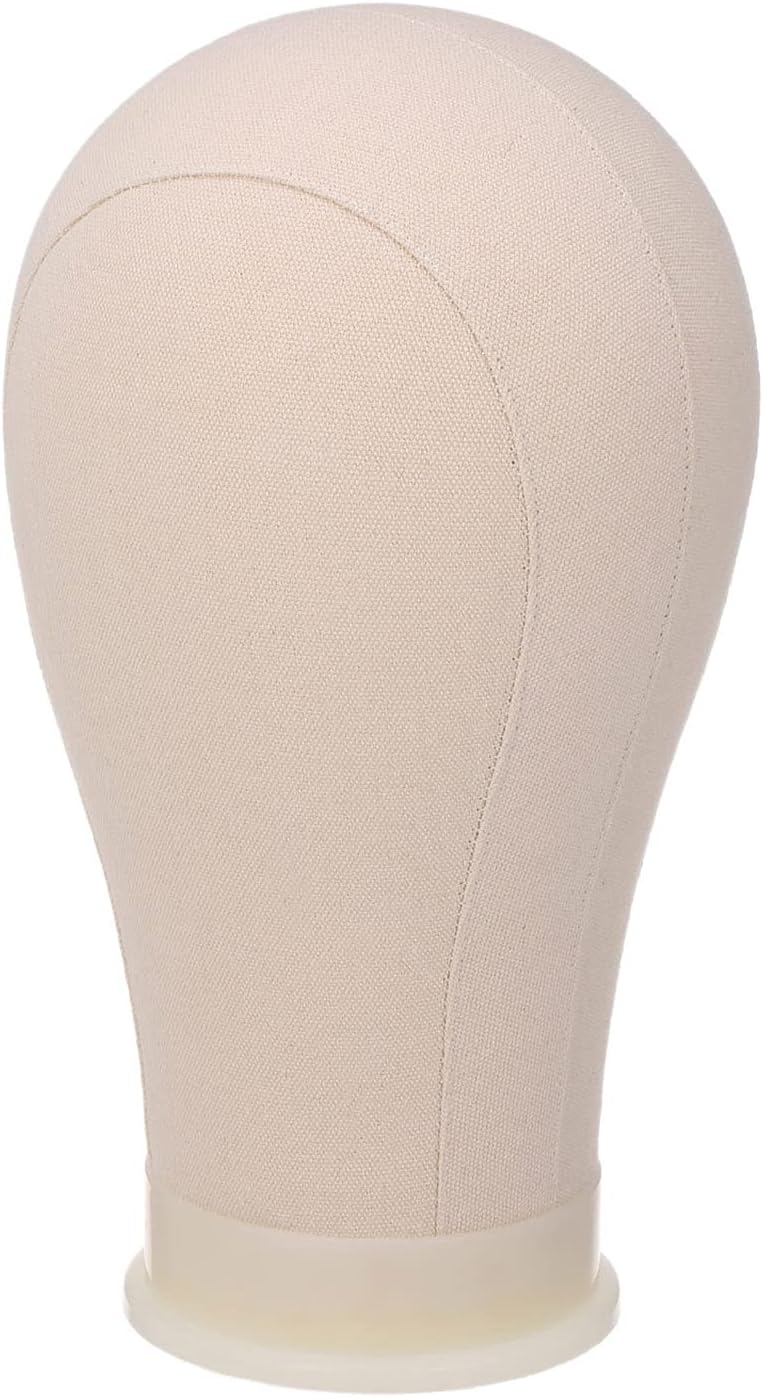 21" Cork Canvas Block Head Mannequin Wig Display Styling Manikin
