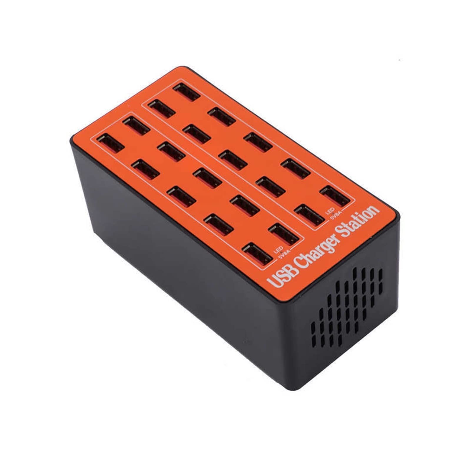 Stacja ładowania, Wieloportowa ładowarka USB Ładowarka 20-portowa Stacja ładująca USB do większości inteligentnych urządzeń wykorzystujących porty USB do domowego biura(12m)