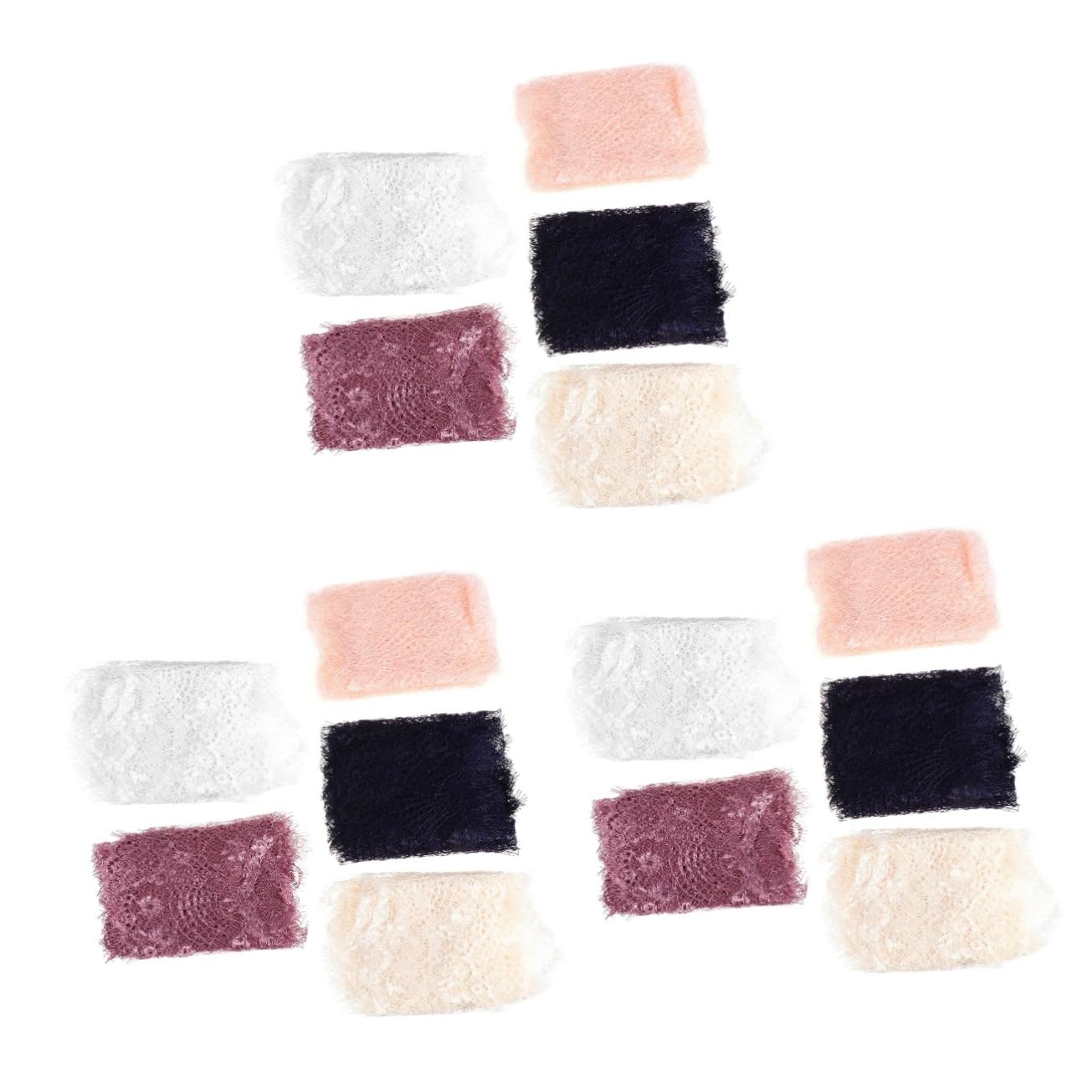STOBOK 15piezas Cinta De Encaje Decorativa Para Manualidades Material De Costura Elegante Para Decoración De Bodas y Fiestas Cinta De Puntilla