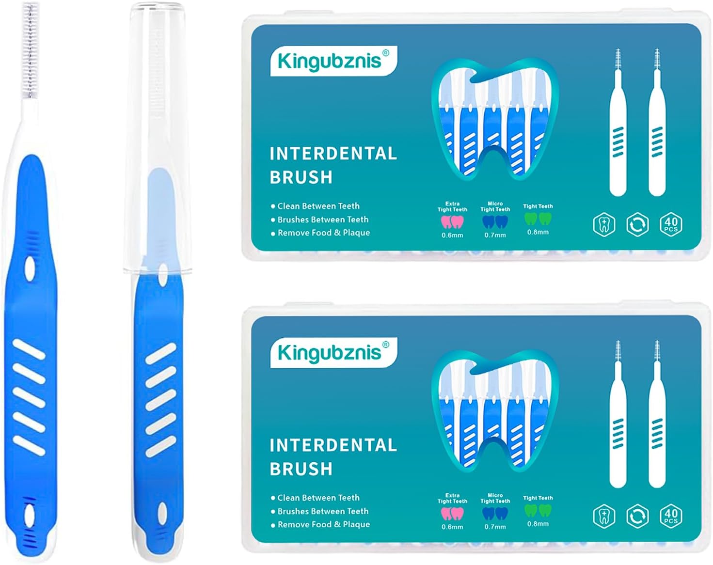 MAPVOLUT 120 Pieces Interdental Brushes, Braces Brush