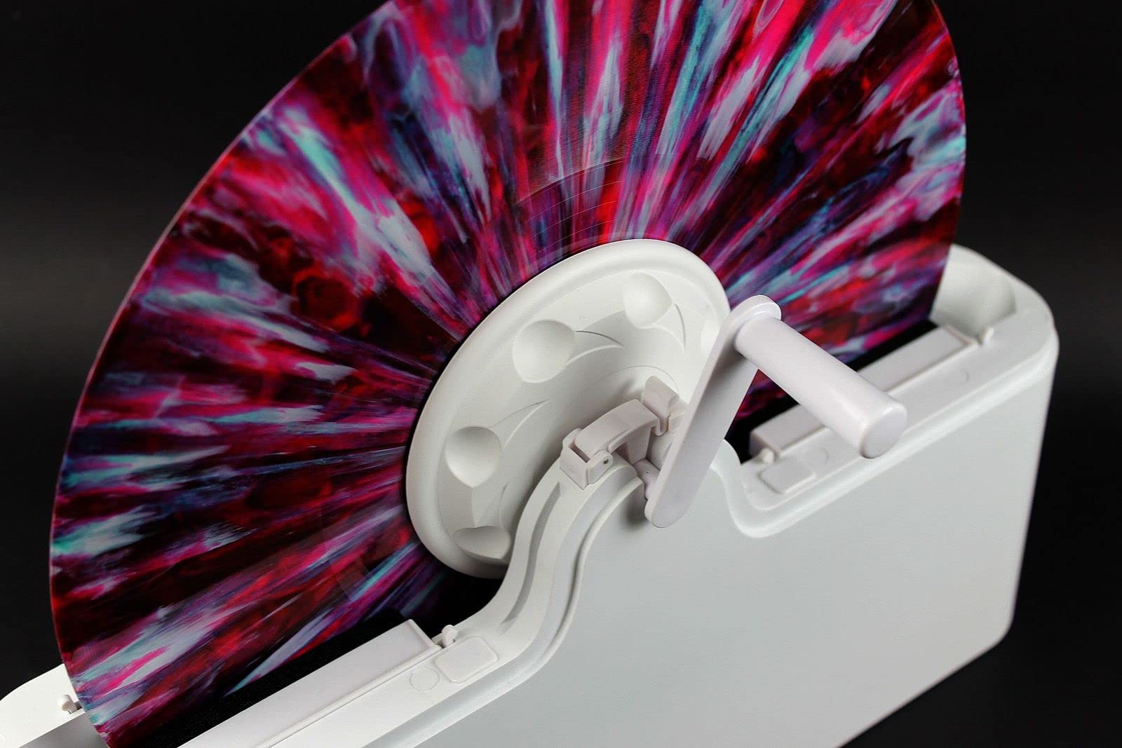 MKV 2 macchina lava dischi in vinile LP 33 45 giri 10" 12" MIX + liquido lavaggio per 50-60 LP e predisposizione per DIVENTARE MOTORIZZATA