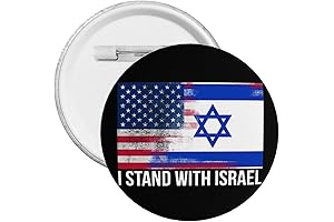 I Stand with Israel USA American Flag Tie Tack and Safety Pin