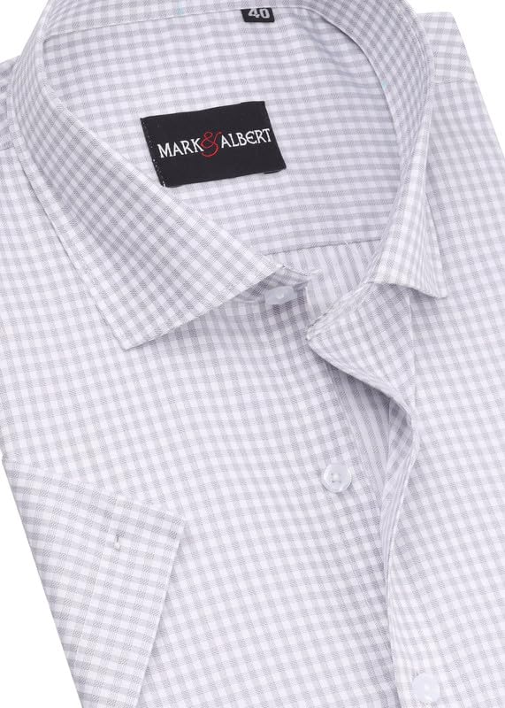 Image of Mark & Albert Men's Half Sleeves Regular Shirt