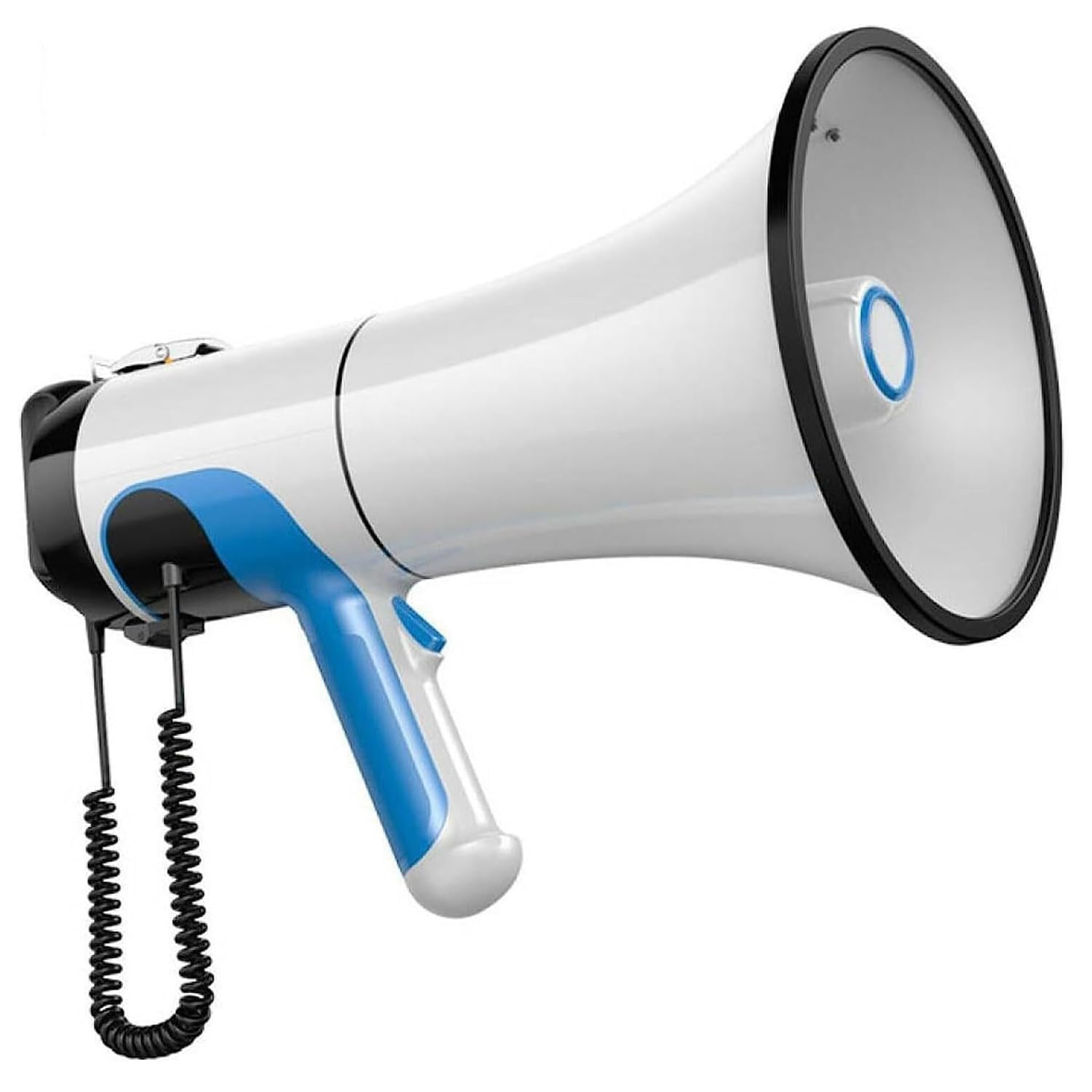 Altoparlante portatile megafono con potenza 80W, portata 2000m, batteria ricaricabile, registrazione 1000s, allarme con un clic per annunci ed eventi pubblici