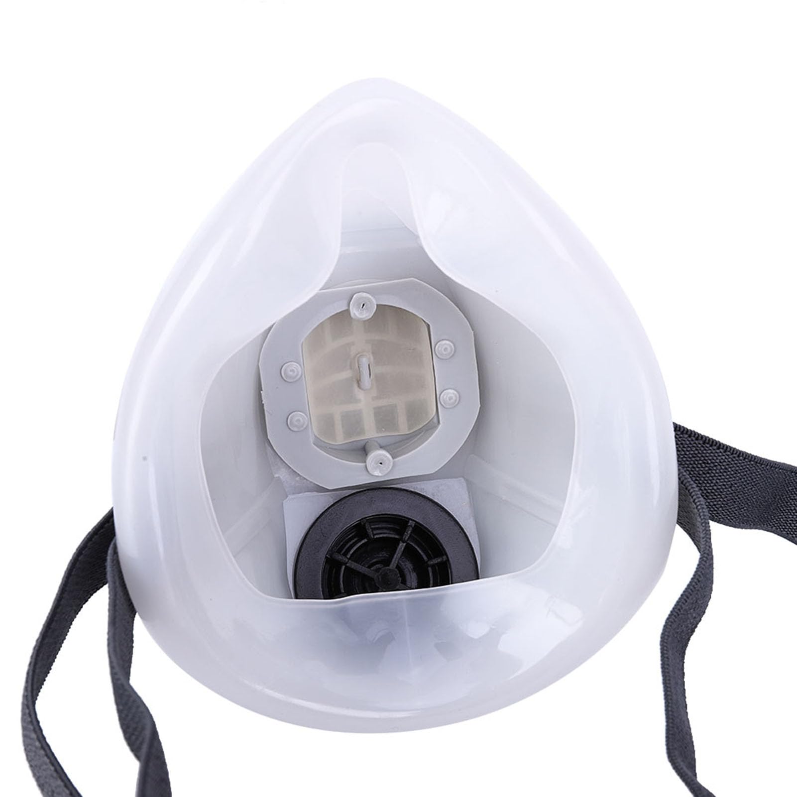 Máscara de Gas para Pintura en Aerosol de Soldadura de Soldador, Filtro de Agujeros de Respirador de Diseño de Goma de Plástico Suave