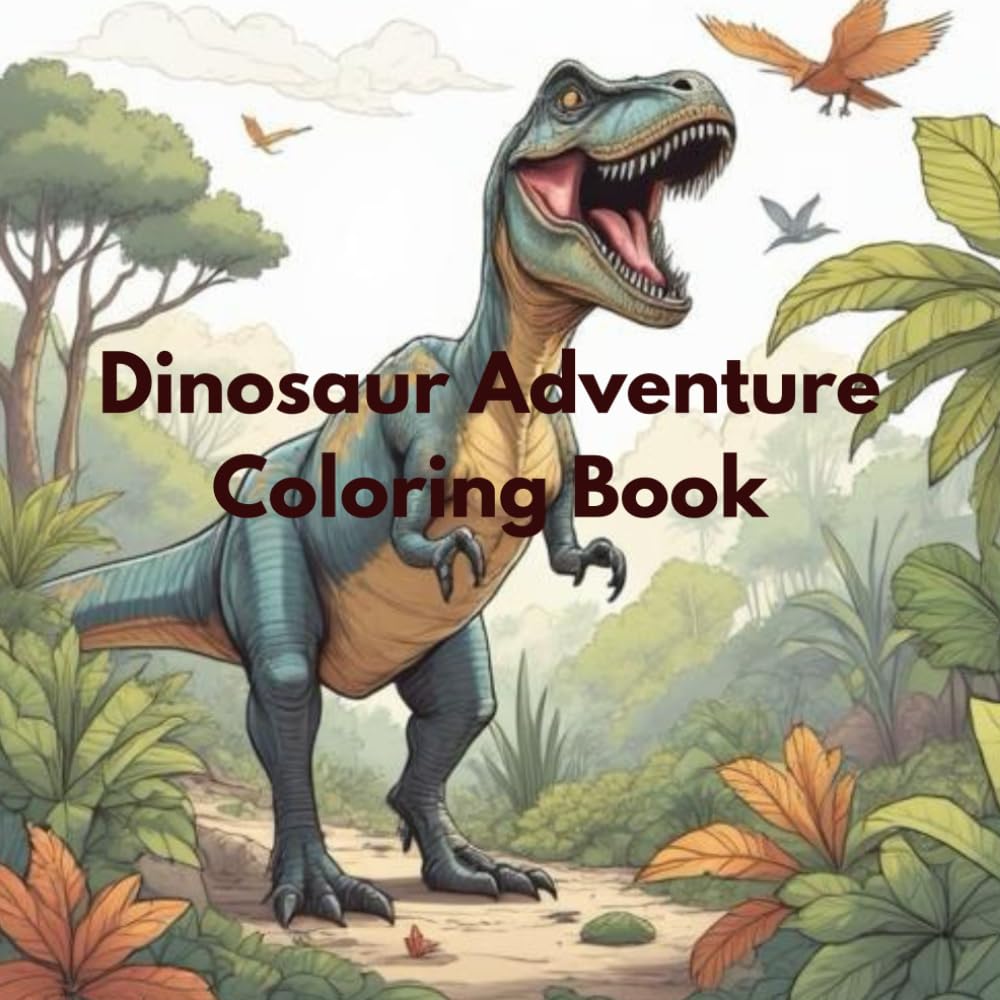 Dinosaur Adventure Coloring Book