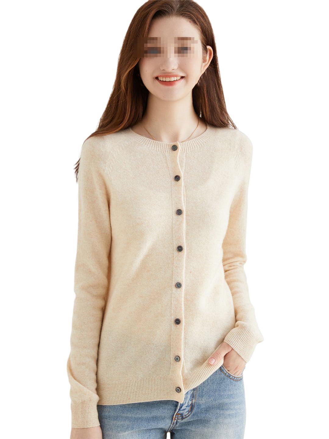 Chaqueta De Punto De Manga Larga para Mujer