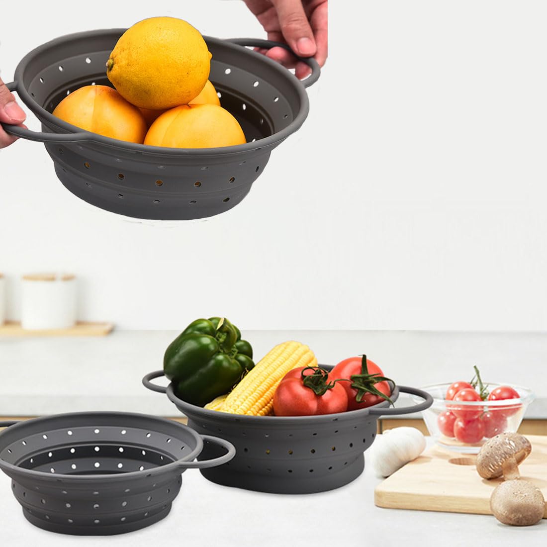 Passoire De Cuisine à évier, Passoire Pliable Et Réglable, Egouttoir De